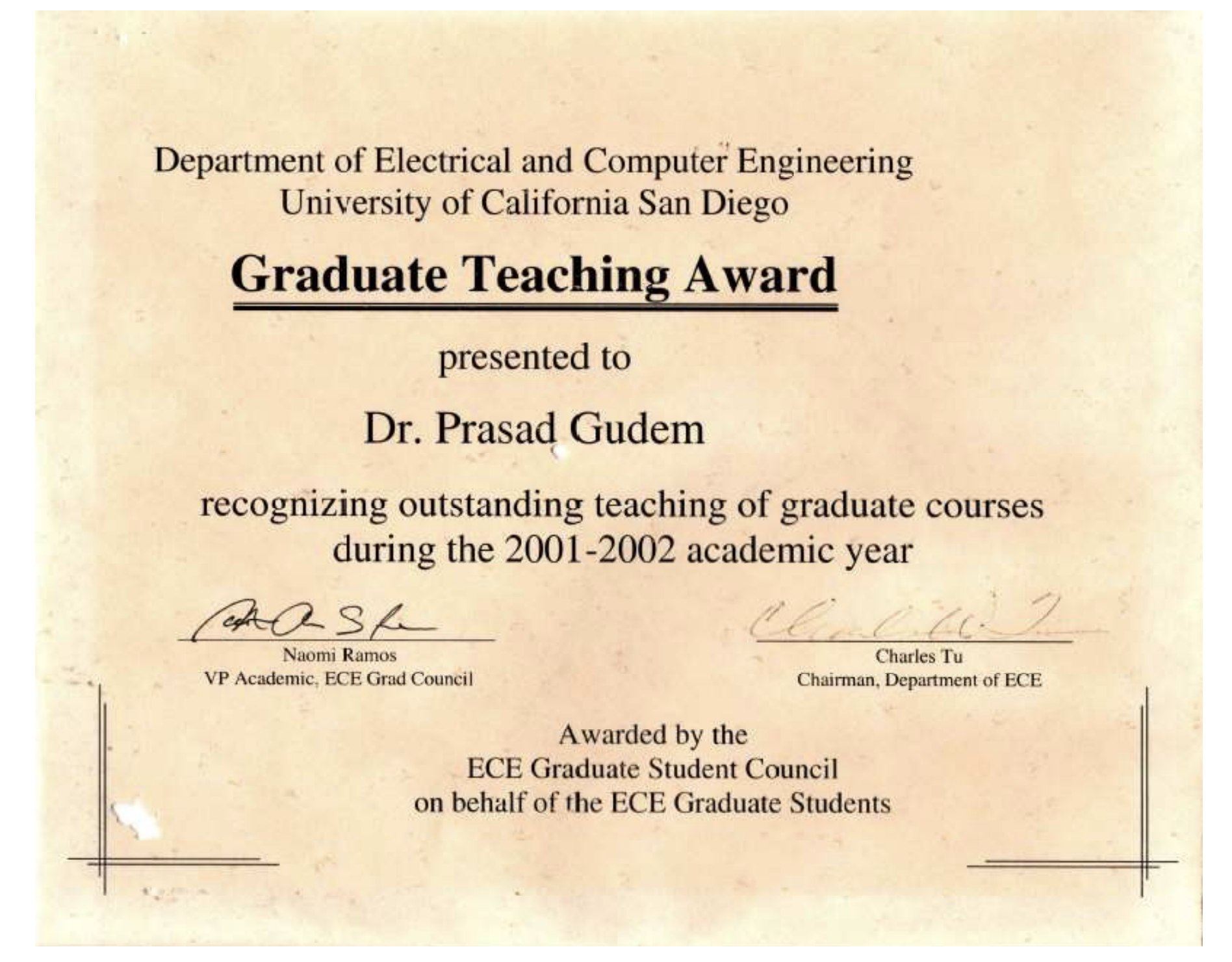 Certificate from 2002